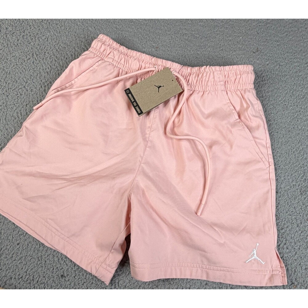 NIKE Air Jordan Essentials 5" Poolside Shorts Mens S Coral Mesh Lined FQ4562-622